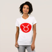 Taurus Symbol - Angepasstes Symbol T-Shirt (Vorne ganz)
