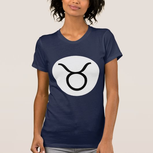 Taurus-Symbol - Dunkles T-Shirt - Angepasstes (Vorderseite)