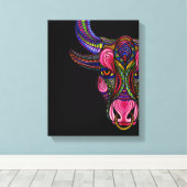 Taurus Symbol Leinwanddruck (Insitu (Holzboden))