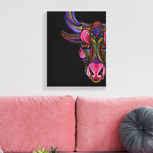 Taurus Symbol Leinwanddruck (Insitu (Wohnzimmer))