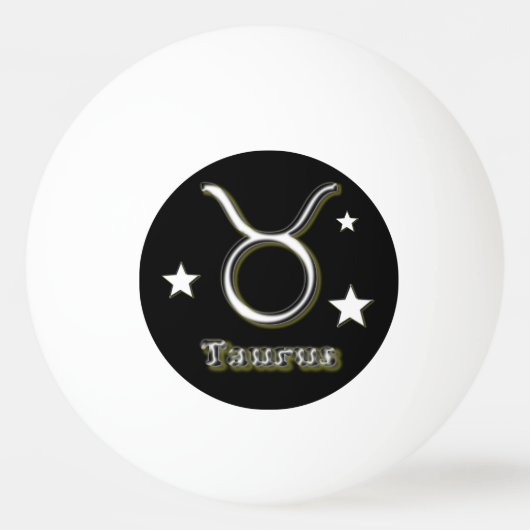 Taurus-Symbol Tischtennisball (Vorderseite)