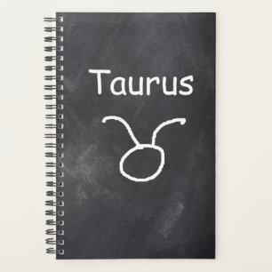 Taurus Symbol Zodiac Sign Horoscope Chalkboard Planer