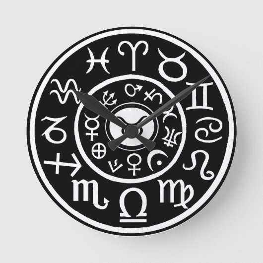 Taurus the Bull Celestial Zodiac Runde Wanduhr (Vorderseite)