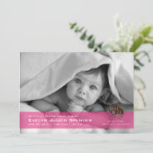 Taurus the Bull Foto Birth Announcement Card Ankündigung (Stehend Vorderseite)