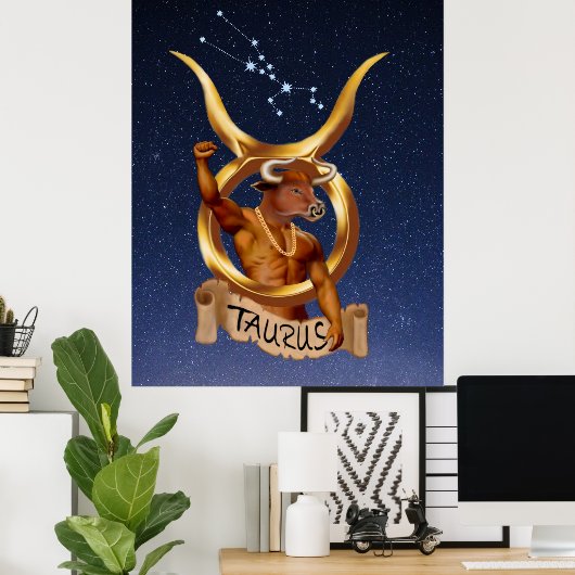 TAURUS THE BULL POSTER (Heimbüro)
