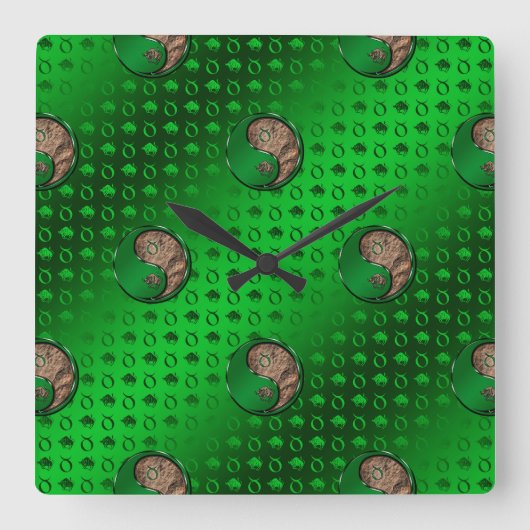 Taurus the Bull Quadratische Wanduhr (Vorderseite)