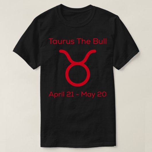 Taurus The Bull T-Shirt (Design vorne)