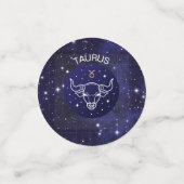 Taurus the Bull Zodiac Design Table Konfetti (Klein Vorderseite)