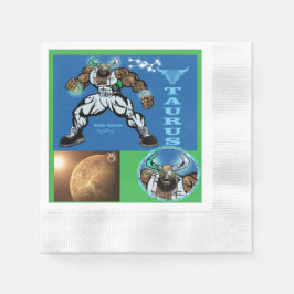 Taurus-Themen-Geburtstagsfeier-Mitgebsel Tischserv Serviette