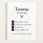 Taurus-To-Do-List Planer (Vorderseite)