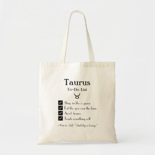 Taurus-To-Do-List Tragetasche