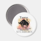 Taurus über dich magnet (Vorderseite/Rückseite)