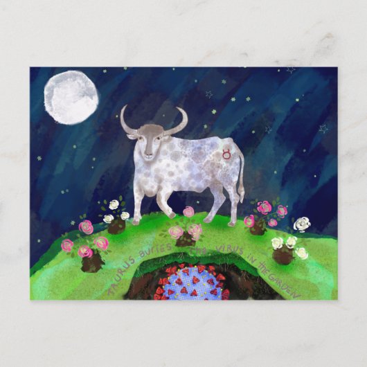 Taurus und die Virus-Postkarte Postkarte (Vorderseite)