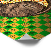 Taurus und Feuerpferd Poster (Ecke)