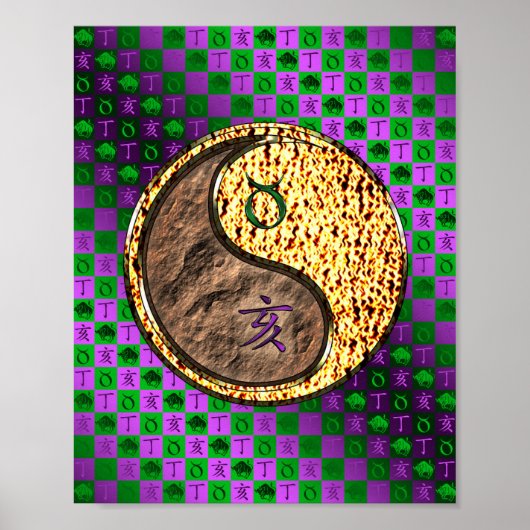 Taurus und Feuerwehr Poster (Vorne)