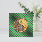 Taurus und Feuerwerkaninchen Karte (Stehend Vorderseite)