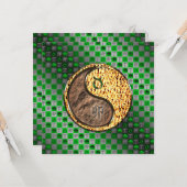 Taurus und Feuerwerkaninchen Karte (Vorderseite/Rückseite Beispiel)