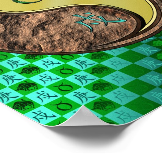 Taurus und Metallhund Poster (Ecke)