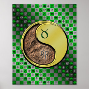 Taurus und Metallkaninchen Poster