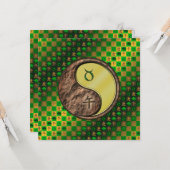 Taurus und Metallpferd Karte (Vorderseite/Rückseite Beispiel)