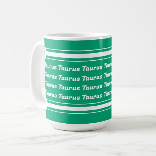 Taurus Vibes Tasse (Vorderseite Links)
