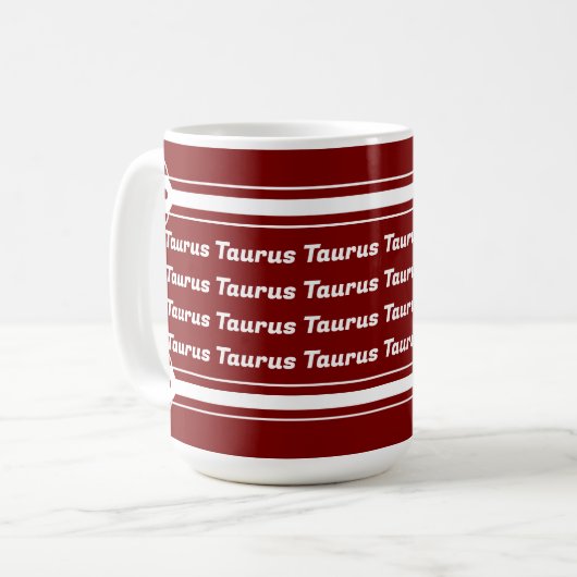 Taurus Vibes Tasse (Vorderseite Links)