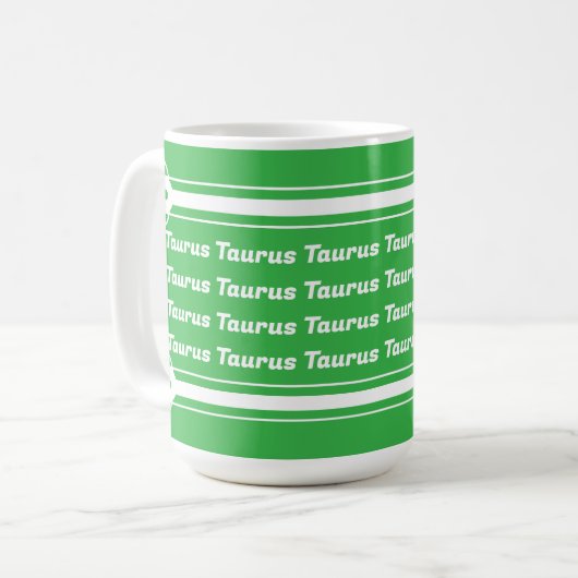 Taurus Vibes Tasse (Vorderseite Links)