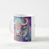 Taurus Vibes Zodiac Tasse (Vorderseite Links)