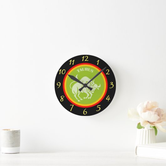 Taurus Wall Clock Runde Wanduhr (Zuhause)