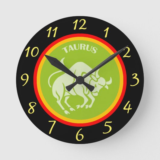 Taurus Wall Clock Runde Wanduhr (Vorderseite)