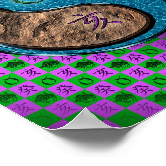 Taurus & Water Boar Poster (Ecke)