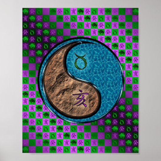 Taurus & Water Boar Poster (Vorne)