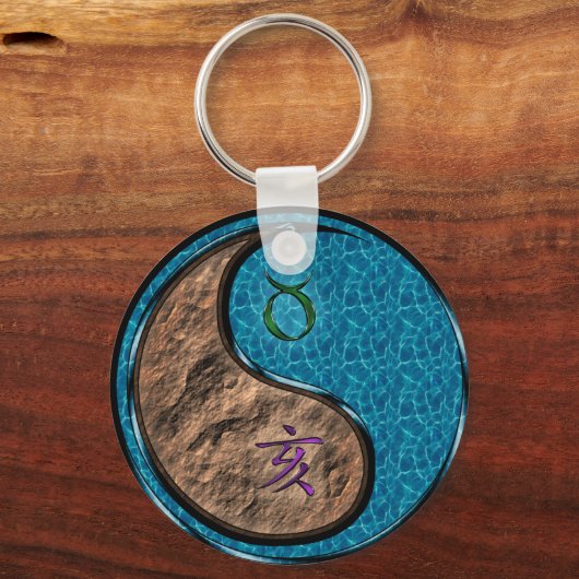 Taurus & Water Boar Schlüsselanhänger (Rückseite)