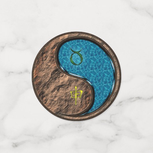 Taurus & Water Monkey Konfetti (Klein Vorderseite)