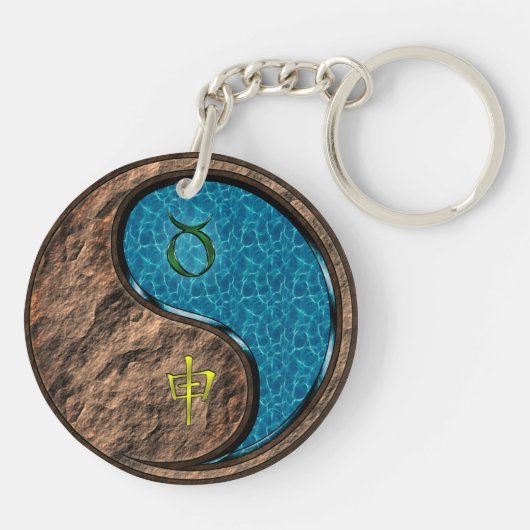 Taurus & Water Monkey Schlüsselanhänger (Rückseite)