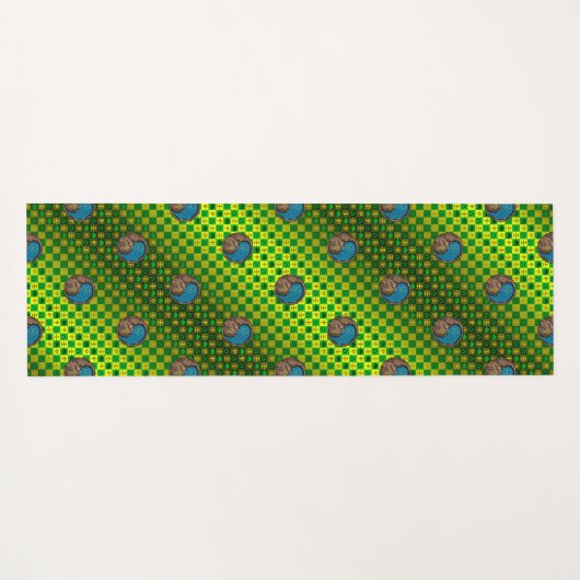 Taurus & Water Monkey Yogamatte (Rückseite (Horizontal))