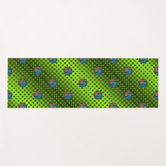 Taurus & Water Monkey Yogamatte (Vorderseite (Horizontal))