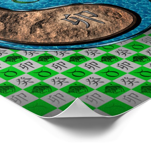 Taurus & Water Rabbit Poster (Ecke)