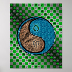 Taurus & Water Rabbit Poster