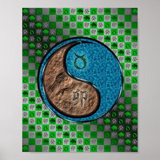 Taurus & Water Rabbit Poster (Vorne)