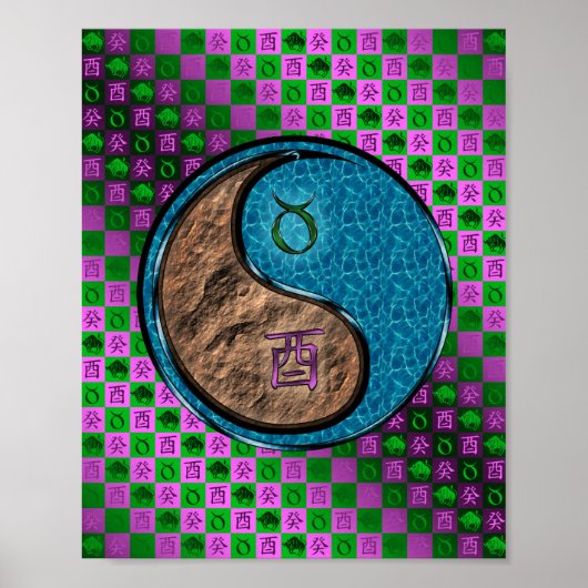 Taurus & Water Rooster Poster (Vorne)