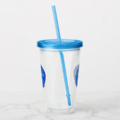 Taurus Watercolor Night Sky Constellation Zodiac Acryltrinkbecher (Links)