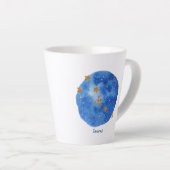 Taurus Watercolor Night Sky Constellation Zodiac Milchtasse (Rechte Ecke)