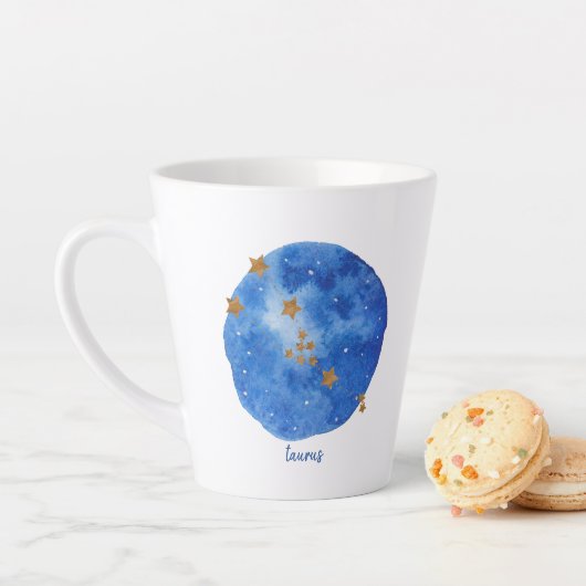 Taurus Watercolor Night Sky Constellation Zodiac Milchtasse (Beispiel)