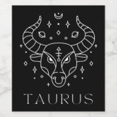 Taurus Weinetikett (Einzelnes Label)