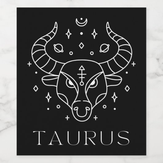 Taurus Weinetikett (Einzelnes Label)