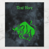 Taurus Weinetikett (Einzelnes Label)