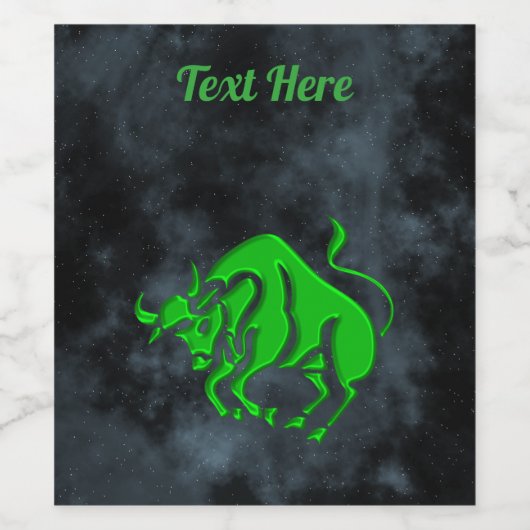 Taurus Weinetikett (Einzelnes Label)