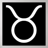 Taurus weiß poster (Vorne)