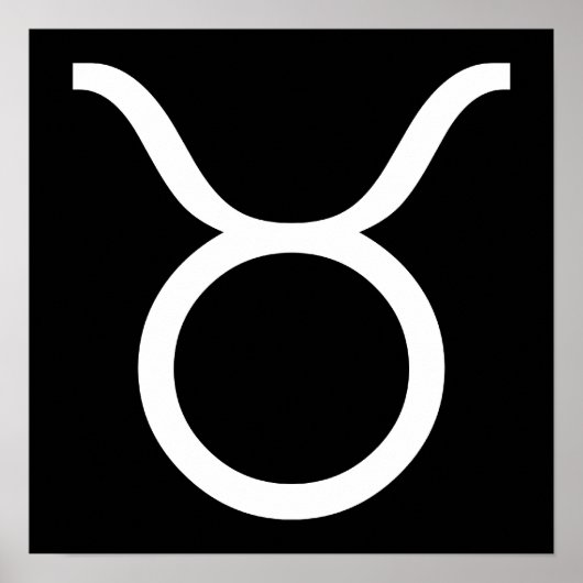 Taurus weiß poster (Vorne)